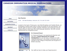 Tablet Screenshot of canadianimmigrationmedicals.com